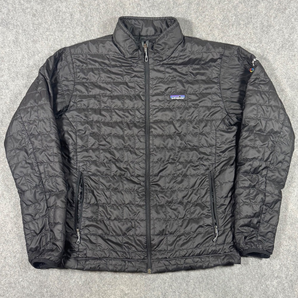 Patagonia Nano Puff Mens Large Black Google Imaging & Vision Primaloft Jacket